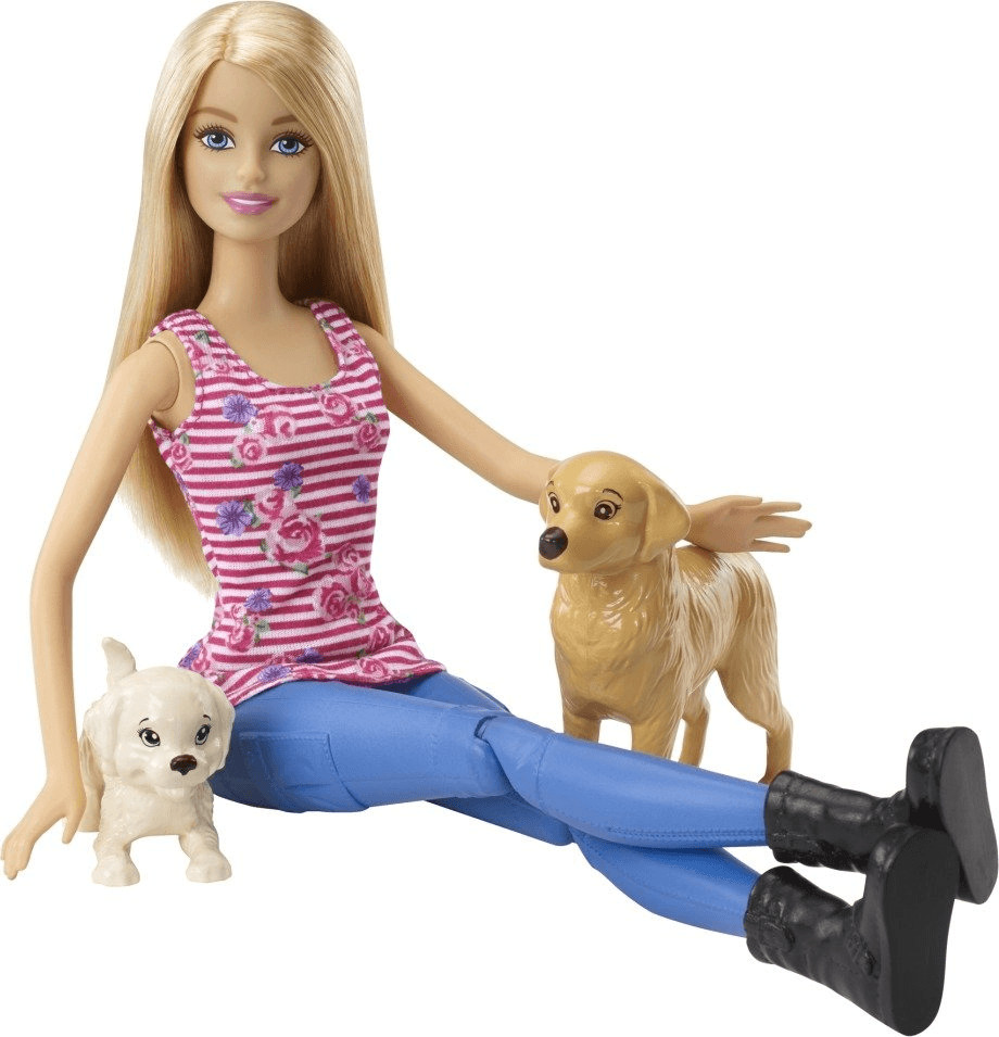 Barbie à vélo avec ses chiens au meilleur prix sur