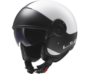 Noir Mat M LS2 OF569 Piste Double Visi/ère Casque Jet Casque Moto Scooter 57-58cm
