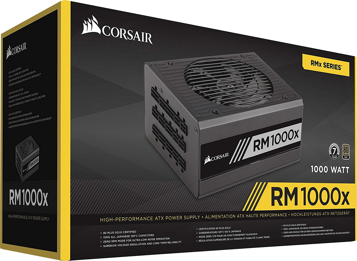 Soldes Corsair RM1000X (CP-9020094-EU) 1000W 2024 au meilleur prix