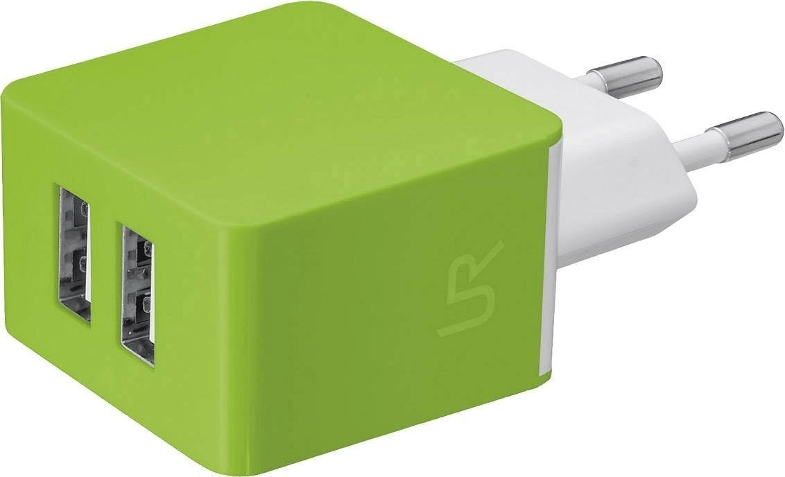 Urban Revolt USB Universal Dual Charger lime