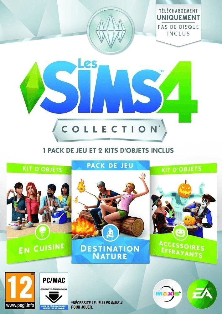 Les Sims 4  : Collection - Destination Nature + En cuisine + Accessories Effrayants (Extension) (PC/Mac)