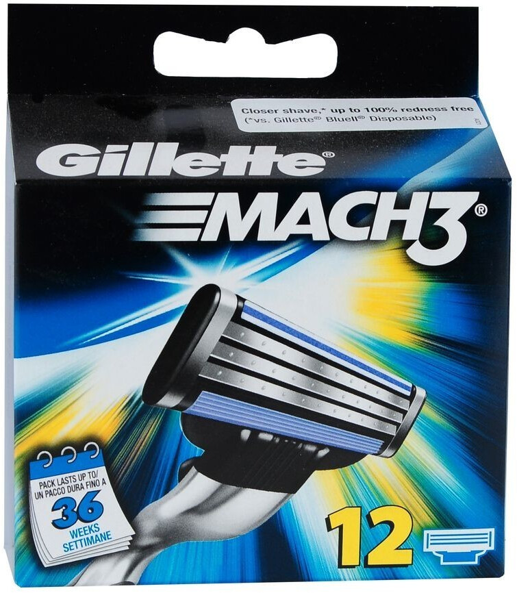 Gillette MACH3 hojas de cuchilla (12x)