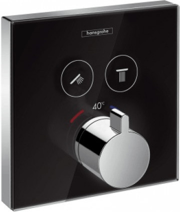 Breuer ShowerSelect verre blanc chrome