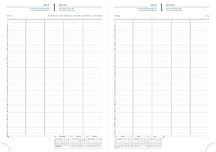 Agenda civil journalier 2024 Exacompta - Noir - 22 Barbara - 18 x 22,5 cm -  Agendas Civil - Agendas - Calendriers