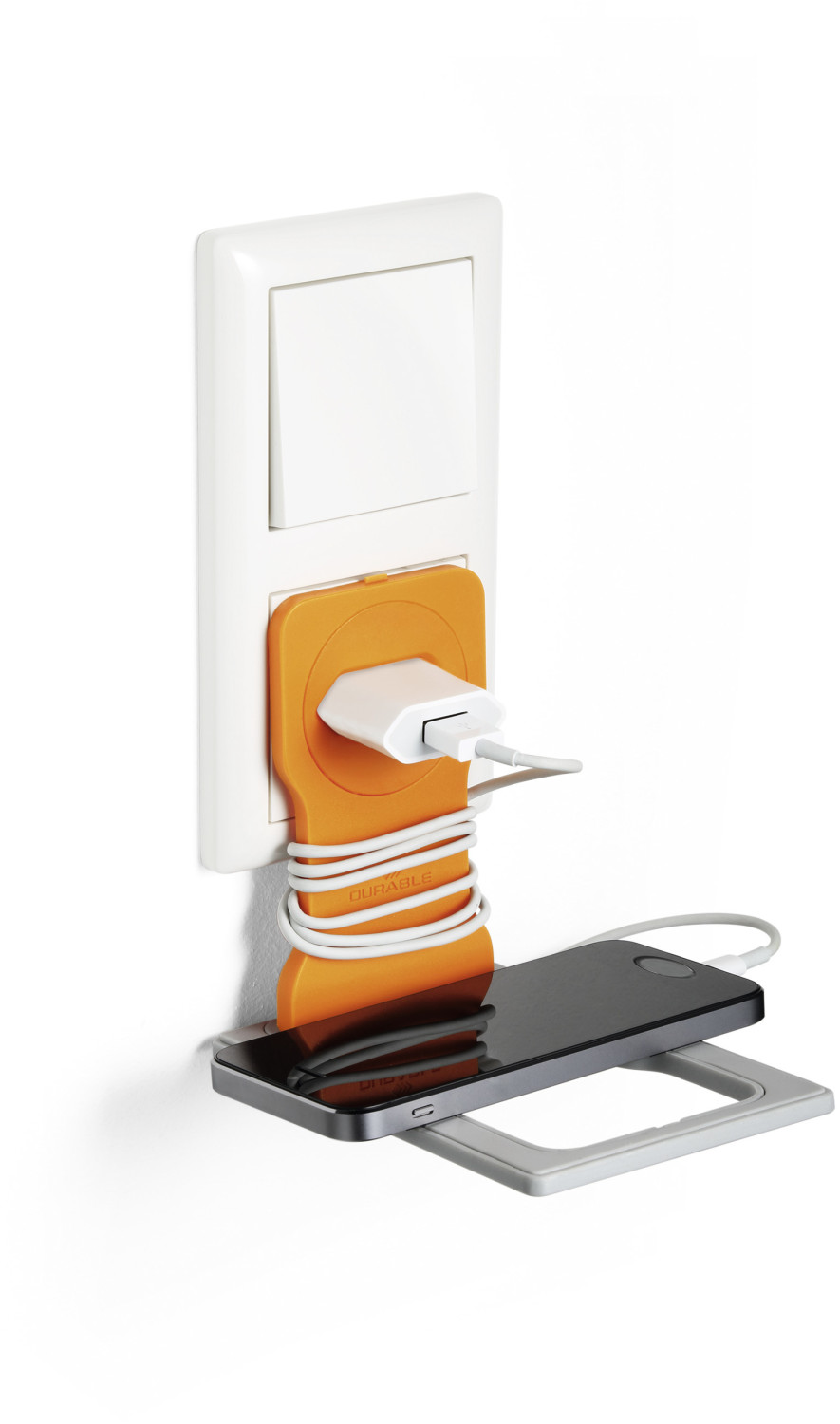 DURABLE Support téléphone Varicolor orange