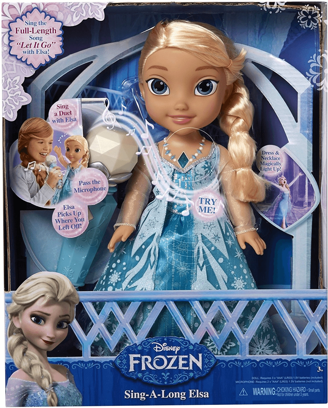 La poupée chantante La Reine des Neiges avec micro de Taldec de Taldec