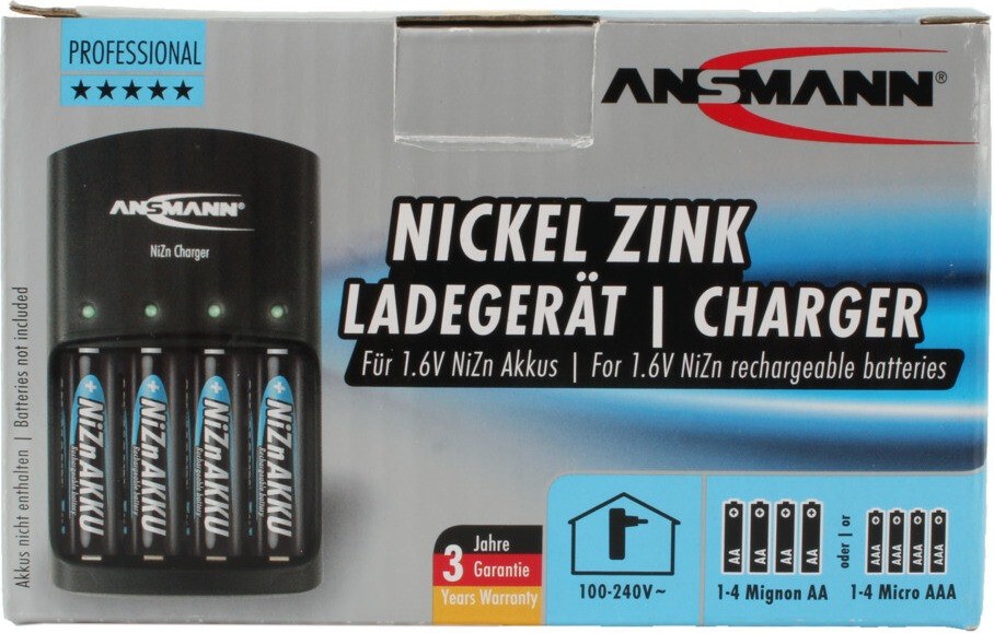 Acquista Ansmann Charger NiZn Caricabatterie universale NiZn Ministilo  (AAA), Stilo (AA) da Conrad