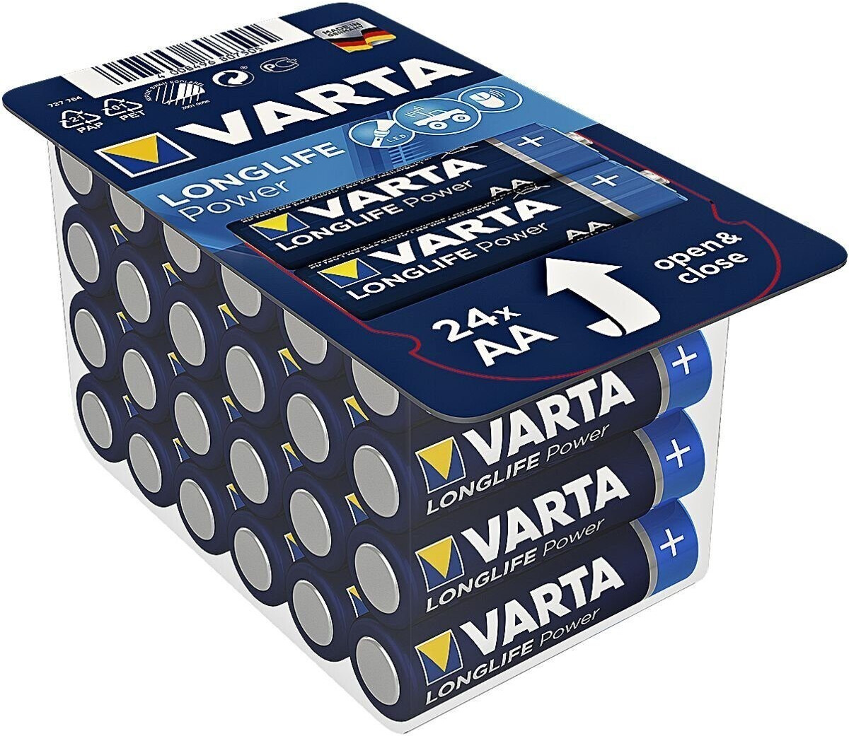 Varta Longlife Power AA High Energy Batteries 24 Pack - Screwfix