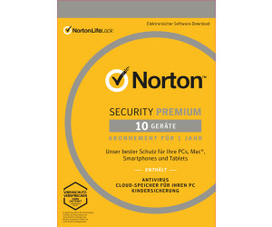 NortonLifeLock Norton Security Premium 3.0 (10 Devices) (1 Year) (DE) (PKC)
