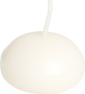 Papstar Lot de 10 bougies flottantes blanc