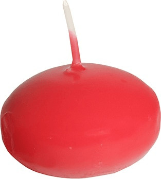 Papstar Lot de 10 bougies flottantes rouge