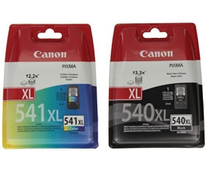 Encre de Haute qualité avec Clip et Accessoires 541 540 XL refill24 Kit de Recharge pour Cartouches d'encre Canon 540 541 XL Noir et Couleur 
