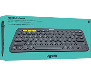Logitech K380 Clavier sans Fil Multi-Dispositifs pour Windows, iOS, Android  ou Chrome, Bluetooth, Design Compact, PC/ Mac/ Portable/ Smartphone/
