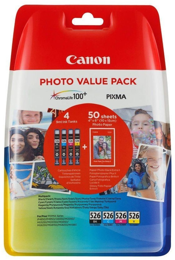 Canon PG-540 & CL-541 - Cartouche d'encre - Incl. Papier photo Canon