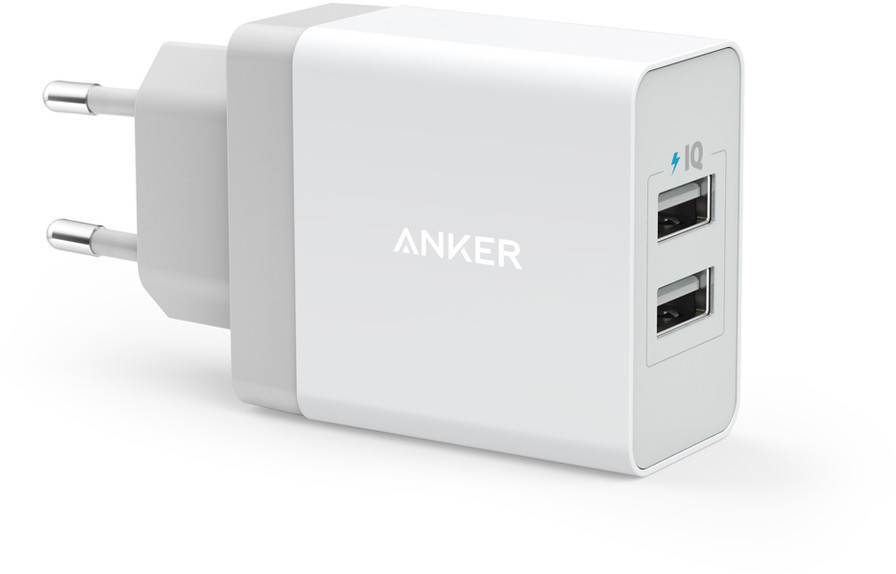 Anker Chargeur secteur USB 2 ports 24W blanc
