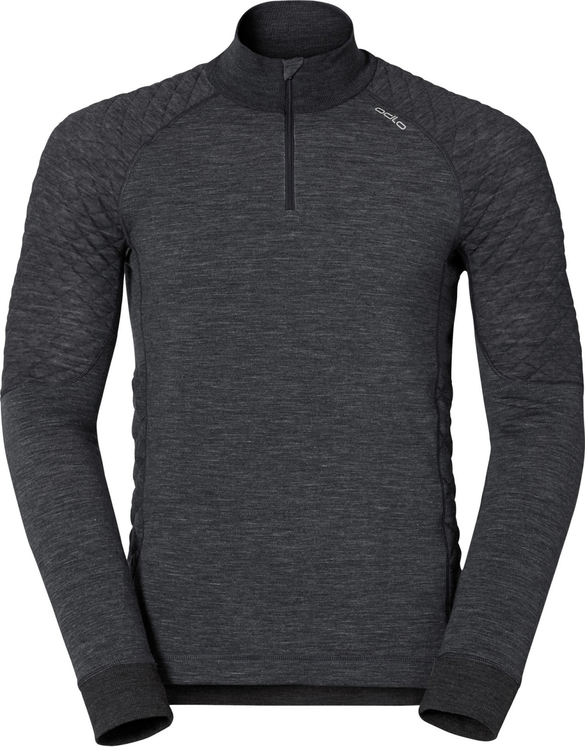 Odlo Revolution TW X-Warm Shirt l/s Turtle Neck 1/2 Zip Men black melange