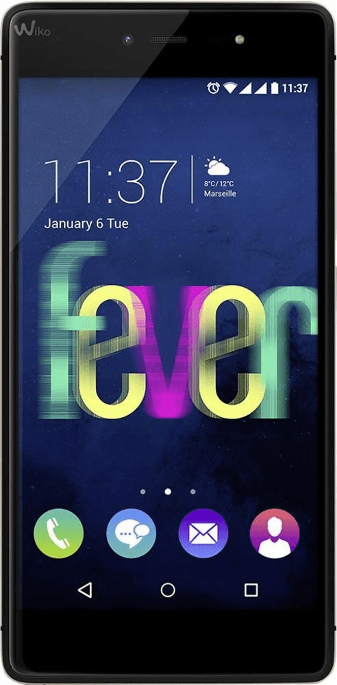 Wiko Fever 16 Go noir/or