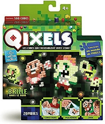 Qixels Mini kit 4 créations - Zombies