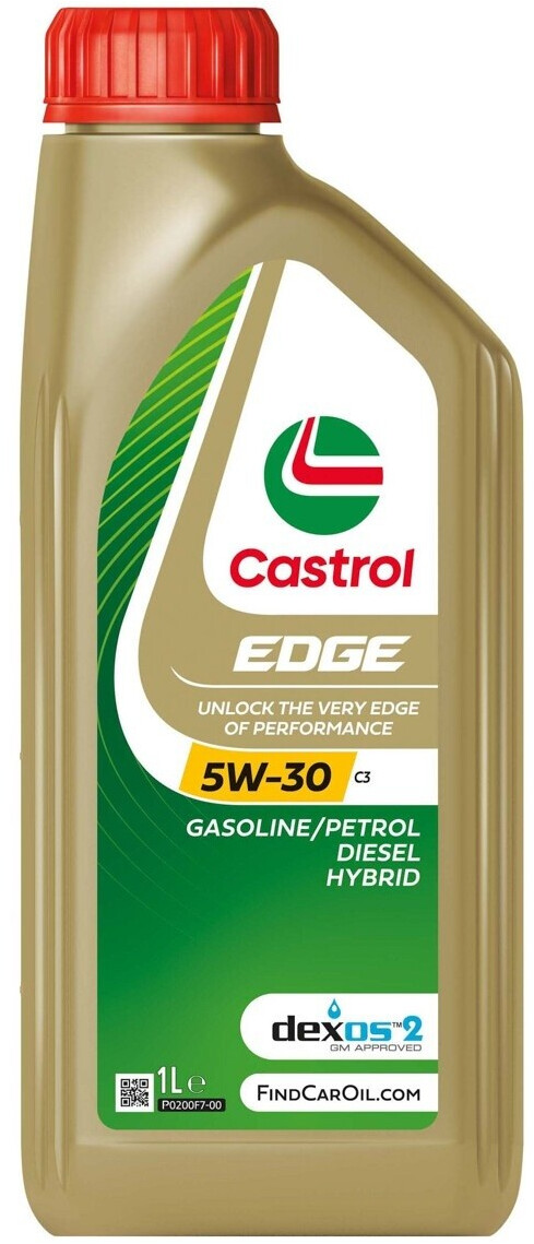 Castrol EDGE 5W-30 C3 Motoröl 1 Liter Mit Fluid Titanium – Inkl. Ölwechsel-Anhänger & Einfülltrichter Für Otto-, Diesel- & Hybridmotoren
