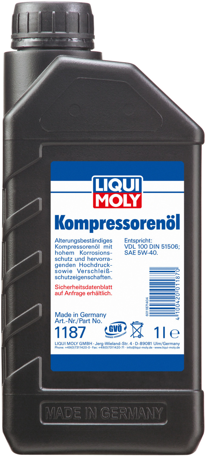 LIQUI MOLY 1187 Kompressorenöl (1 l) ab 9,23 €