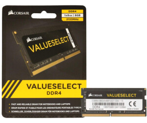 omgive binde fiktion Buy Corsair ValueSelect 8GB SO-DIMM DDR4-2133 CL15 (CMSO8GX4M1A2133C15)  from £16.99 (Today) – Best Deals on idealo.co.uk