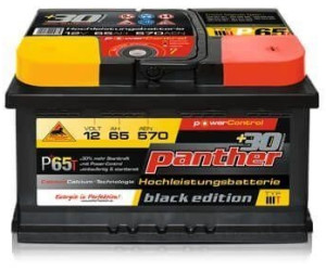 30% Multistart 12V 65Ah    P65 Autobatterie Panther Black Edition