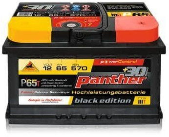Panther Car +30% A+65 Typ III Autobatterie 12V 65Ah 570A 