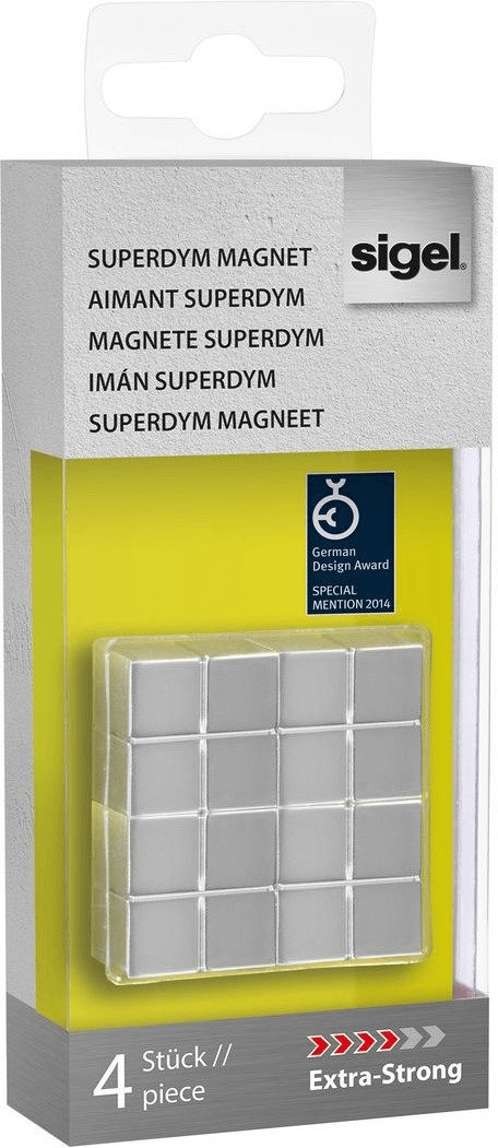 sigel SuperDym-Magnete C10 Extra-Strong Cube-Design
