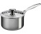 Le Creuset Le Creuset Tri-Ply Stainless Steel Saucepan with Lid and Helper Handle, 4-Quart