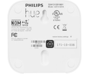 Philips Hue Pont de Connexion - Fonctionne avec Alexa - Compatible avec  Apple Homekit Blanc 3W 929001180601 S : : Luminaires et Éclairage