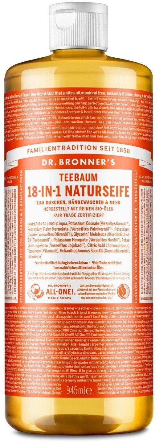 Dr. Bronner's Tea Tree Soap (946ml)