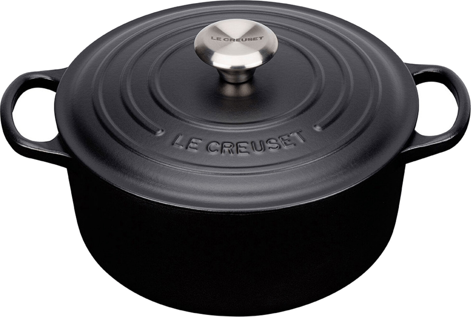 Le Creuset Cocotte Signature ronde 18 cm noir