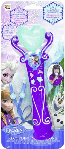 Lexibook- Disney Microphone La Reine des Neiges 2 Elsa Anna Olaf