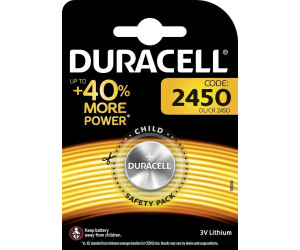 2 Stück Batterie, Duracell CR2450 Lithium-Knopfzelle 3 V