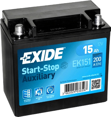 Exide 12V 15Ah EK151