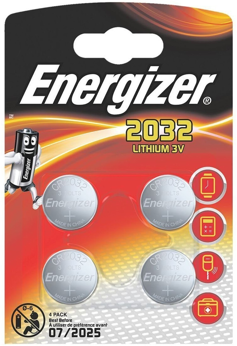 Energizer CR2032 Litio (x4) desde 4,50 €