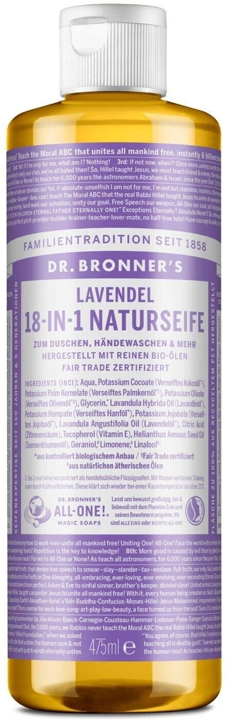 Dr. Bronner's Savon liquide à la lavande (473 ml)