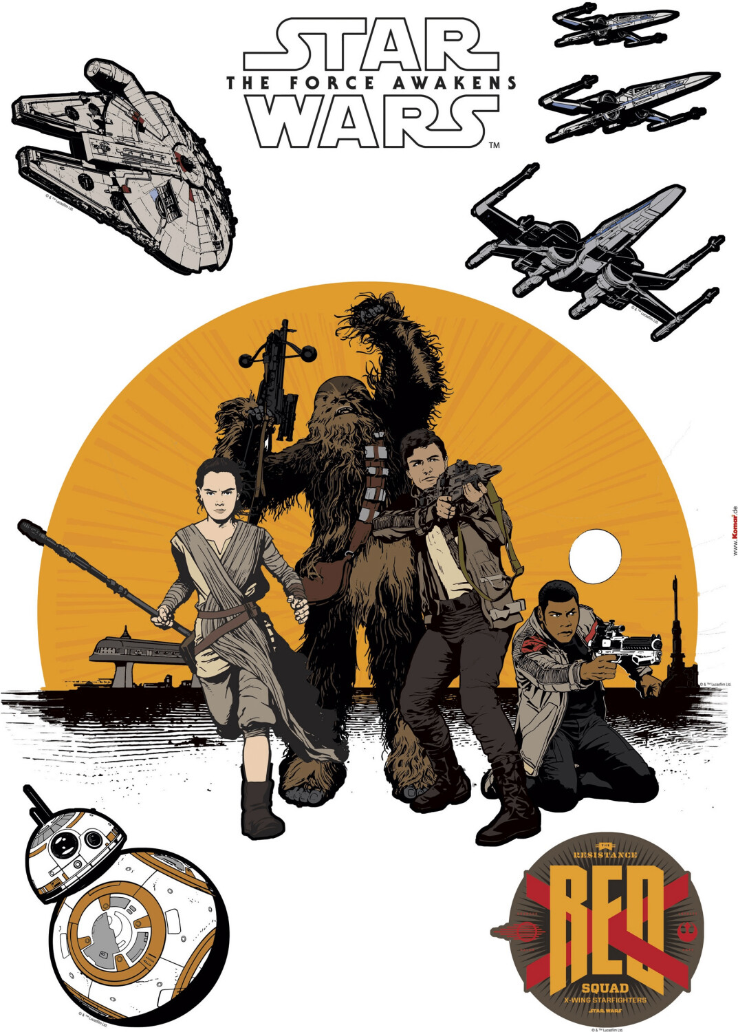 Komar Star Wars Resistance Wall Tattoo (14025)