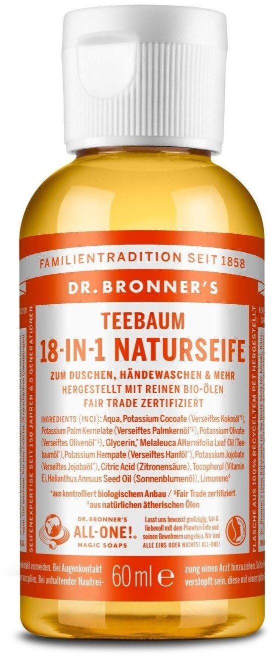 Dr. Bronner's Savon liquide à l'arbre à thé (59 ml)