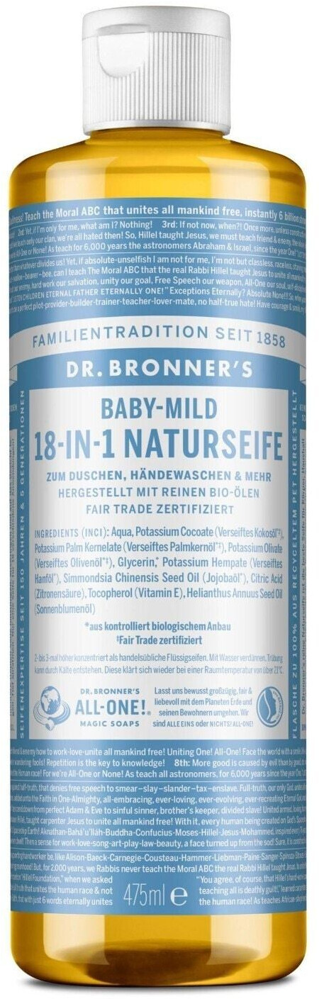 Dr. Bronner's Savon liquide neutre sans parfum (473 ml)