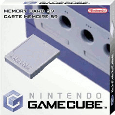 Nintendo Carte mémoire Gamecube 59 4Mo