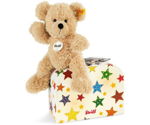 STEIFF® 111464 Teddybär Lotte mit Koffer weiß "Knopf im Ohr" 28 cm Teddy Bär 
