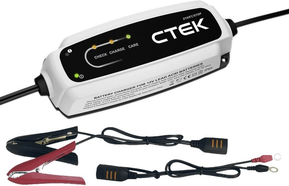 CTEK CT5 START/STOP, Caricabatterie 12V, Mantenitore Di Carica Per