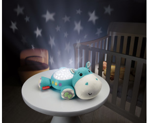 Fisher-Price Hippo Douce Nuit Peluche Veilleuse Bébé avec Projection de Lumière 