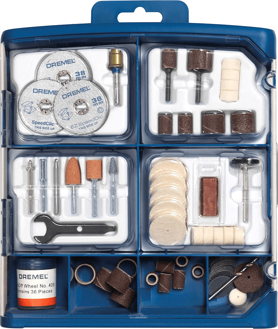 Dremel 723 EZ SpeedClic Accessory Set - 100 Rotary Tool Accessories for  Cutting, Carving, Sanding, Cleaning, Grinding, Polishing, Sharpening