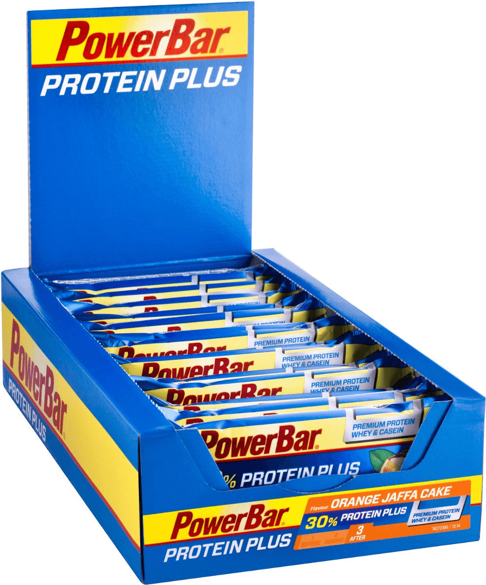 PowerBar Protein Plus 30% Orange Jaffa Cake (boîte de 15 barres)