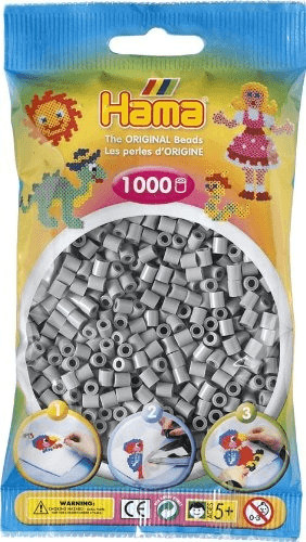 Hama Perles à repasser gris (45997)