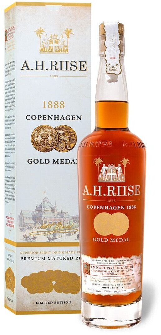A.H. Riise bei | 28,99 Medal 0,7l 1888 ab Copenhagen Gold (40%) € Preisvergleich