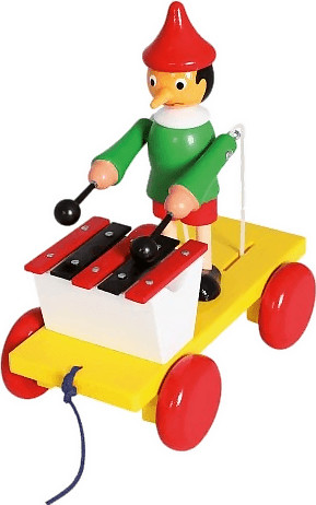 Bino Pinocchio avec xylophone à tirer (80037)