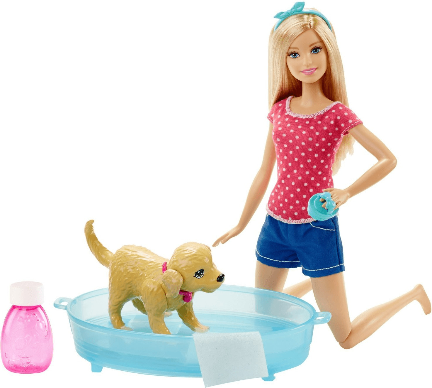 Barbie et sonchien heure du bain (DGY83)